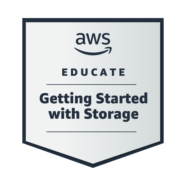 Getting Started with Storage Learning Achievement images